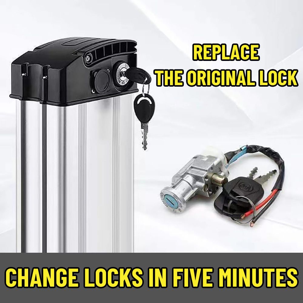 Electric Scooter Charger - Lucchetto per batteria E-Bike con 2