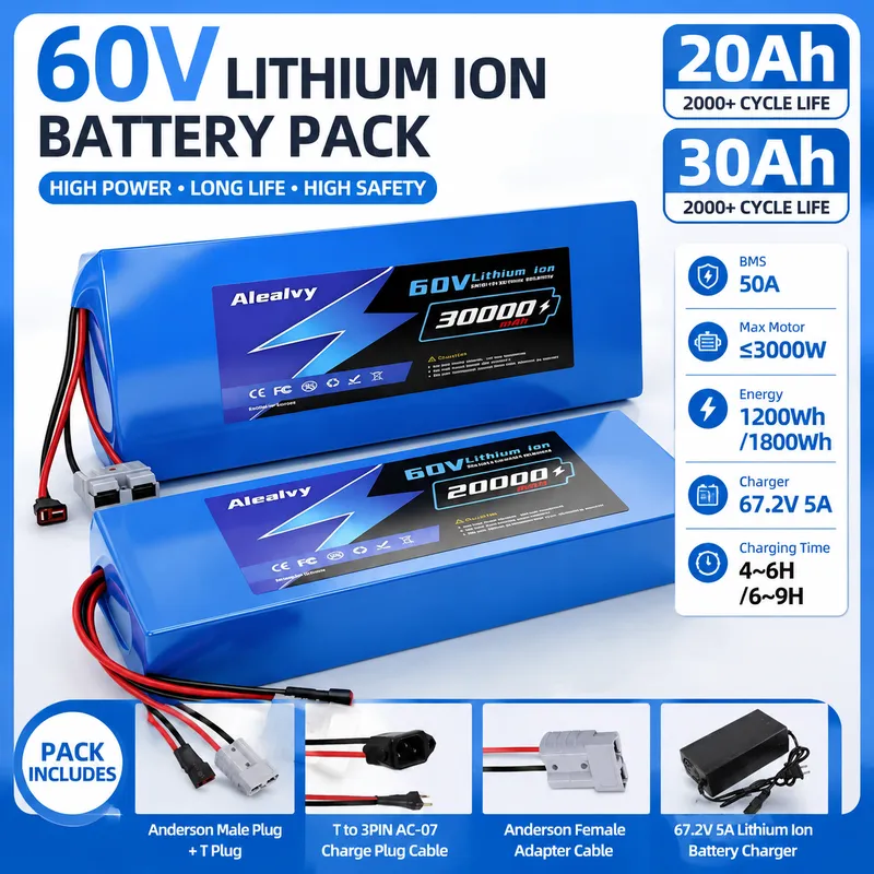 60V 30Ah 21700 Battery Pack - Pacco batteria al litio 21700 da