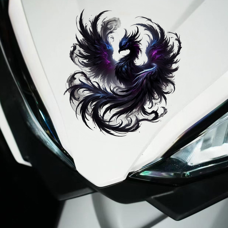 1PC adesivi moto Phoenix nero  - Scooter Helmet Set recensione e prezzo