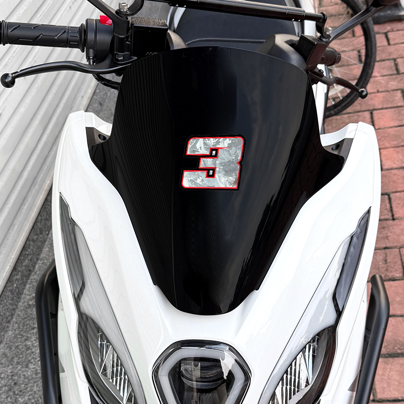 1PC numeri arabi adesivi moto  - Scooter Helmet Set recensione e prezzo